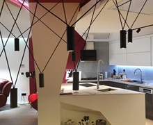 درب شیشه رنگی 