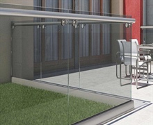 جان پناه شیشه ای بزرگ